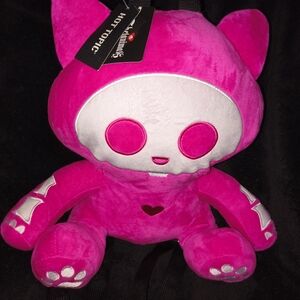 Hot Topic Vibrant Pink Skeleton Plush